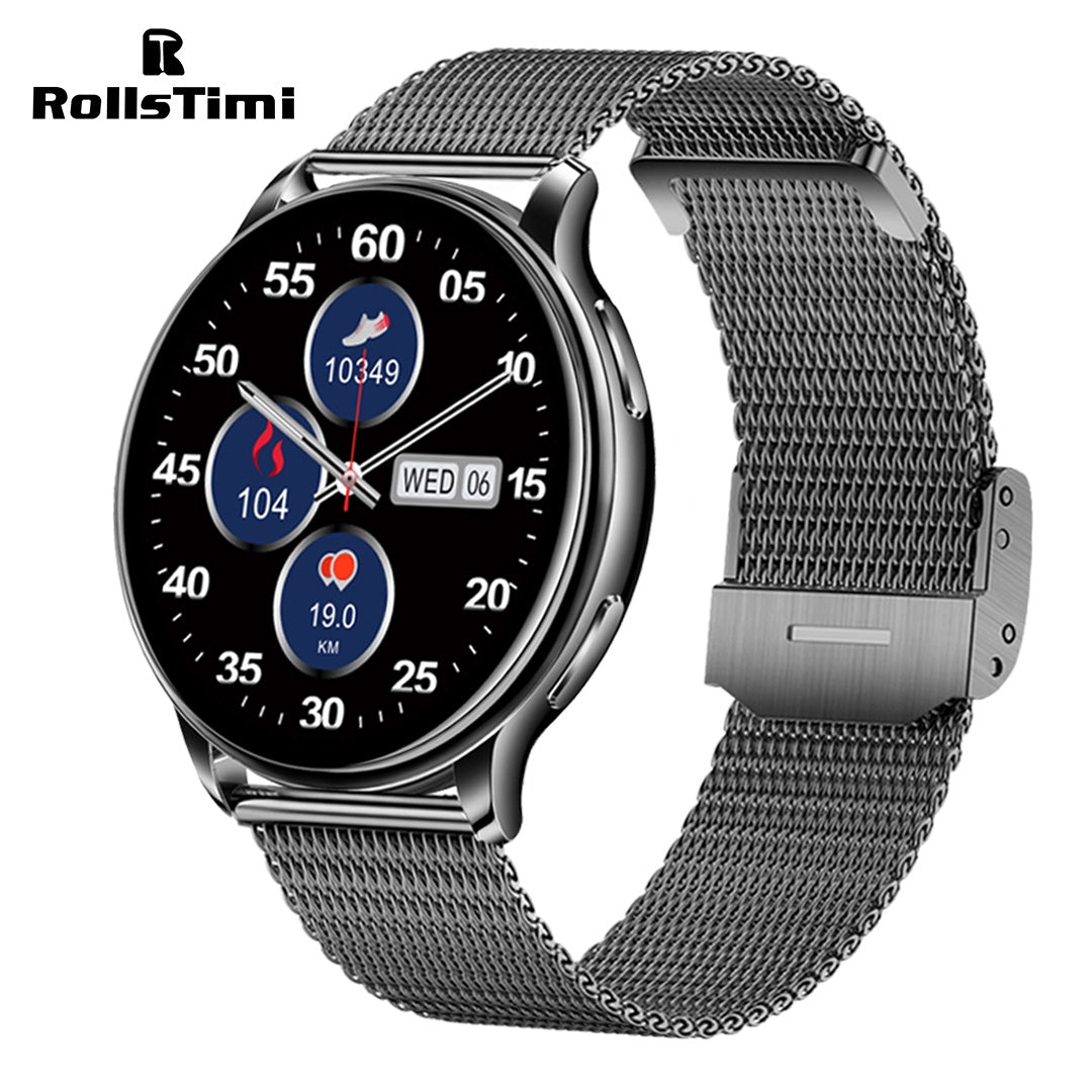 RollsTimi RT33 Fashion Women's Smartwatch Sports Luxury Fitness Tracker Heart Rate Blood Pressure Smart Watches for Men, Bluetooth Calls