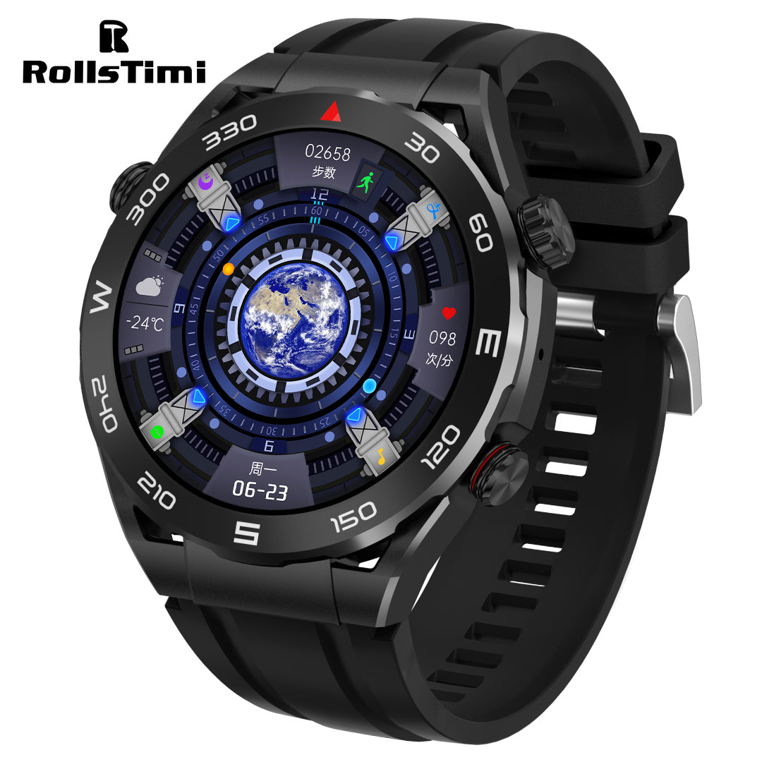 RollsTimi RTSK4 Luxury Men's Smartwatch Business Waterproof Sports Smart Watch for Women Fitness Tracker Heart Rate Blood Pressure Monitoring