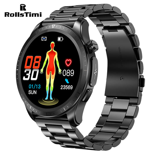 RollsTimi RT420 ECG Men's Smartwatches Luxury Business Sports Smart Watch for Women Fitness Tracker Bluetooth Calls, Sleep Tracking