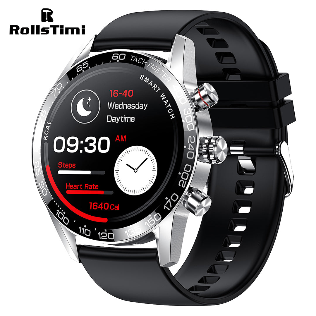 RollsTimi RT9MPro Luxury Men's Smart Watches Business Sports Waterproof Smartwatch for Women Fitness Tracker, Bluetooth Call, Heart Rate Blood Pressure Monitoring